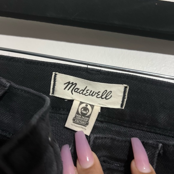 NWT Madewell black high rise skinny denim black jeans size 25 - Picture 4 of 9